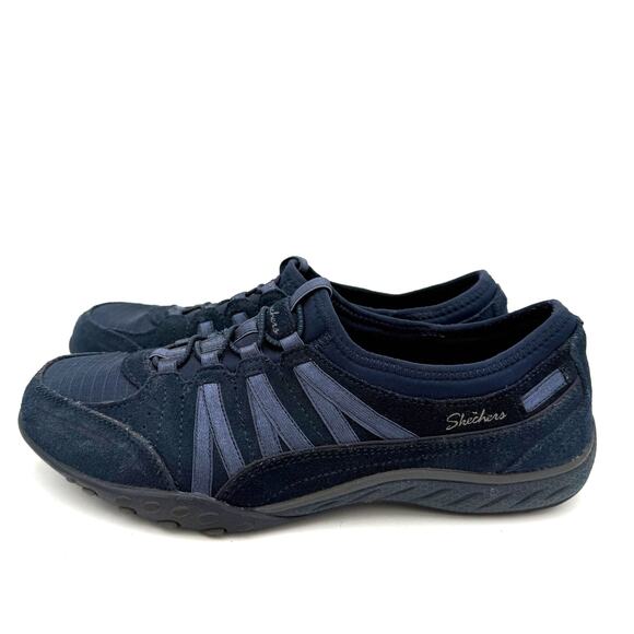 Skechers Women's Blue Breathe Easy Slip On Sneakers Size 7 - Picture 4 of 7